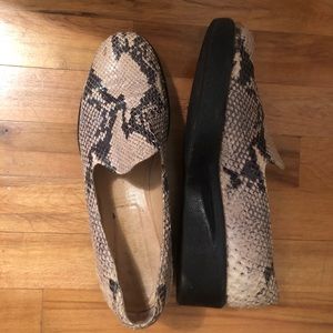 Robert clergerie snakeskin wedge